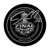Jonathan Quick Autographed 2014 Stanley Cup Finals Game 5 Official Game Puck