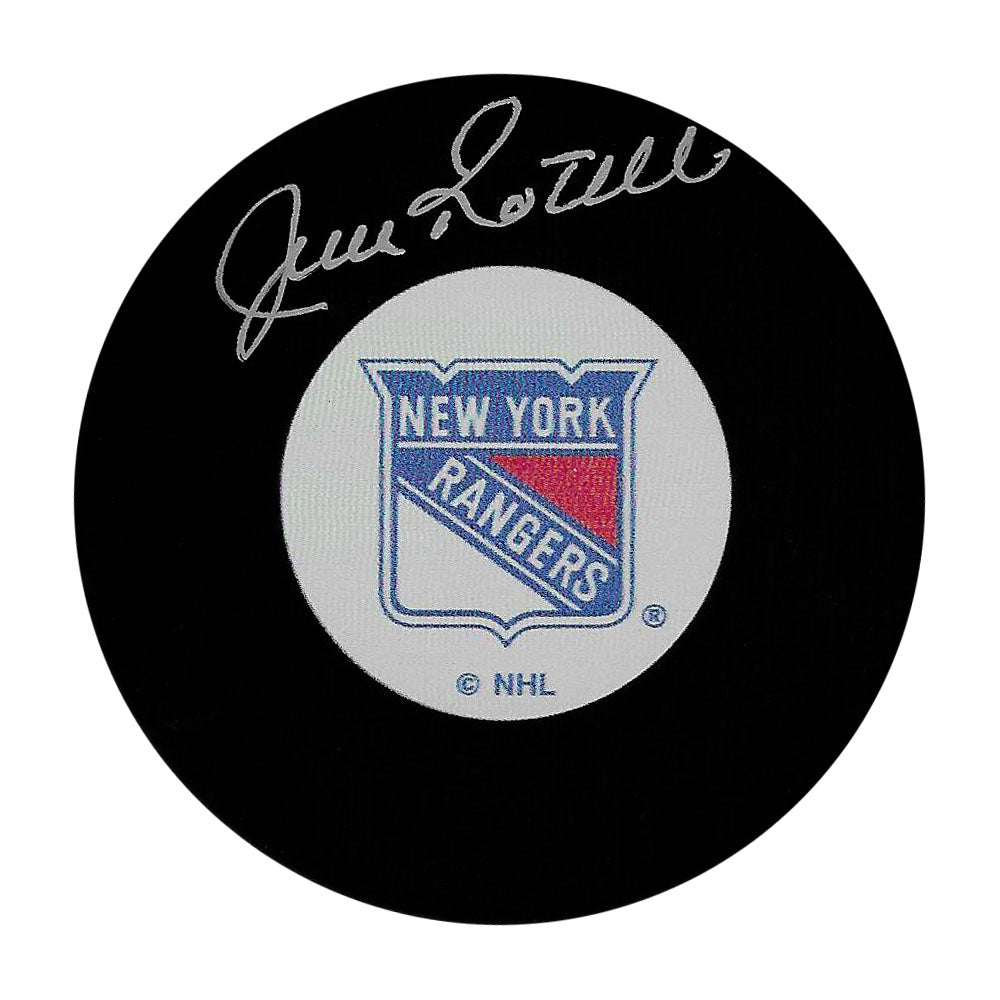 Jean Ratelle Autographed New York Rangers Puck – Frozen Pond