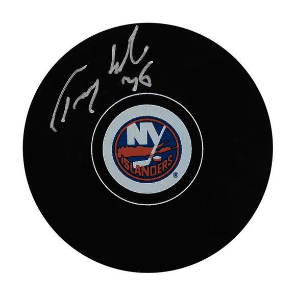 Tommy Salo Autographed New York Islanders Puck