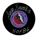 Serge Savard Autographed Hockey Hall of Fame Puck