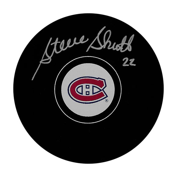 Steve Shutt Autographed Montreal Canadiens Puck