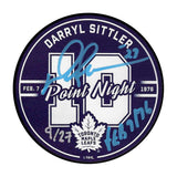 Darryl Sittler Autographed Limited-Edition 10-Point Night Puck