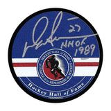 Darryl Sittler Autographed Hockey Hall of Fame Signature Puck