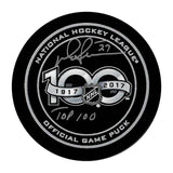 Darryl Sittler Autographed NHL 100 Official Game Puck (w/"Top 100")