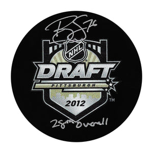 Brady Skjei Autographed 2012 NHL Draft Puck w/"28th Overall"