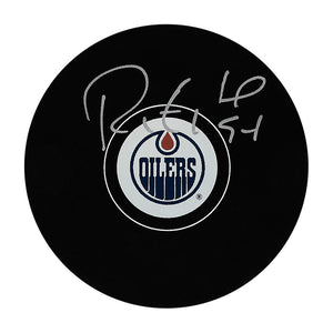 Ryan Smyth Autographed Edmonton Oilers Puck