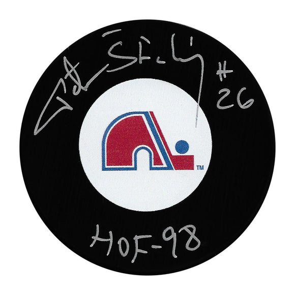 Peter Stastny Autographed Quebec Nordiques Puck w/