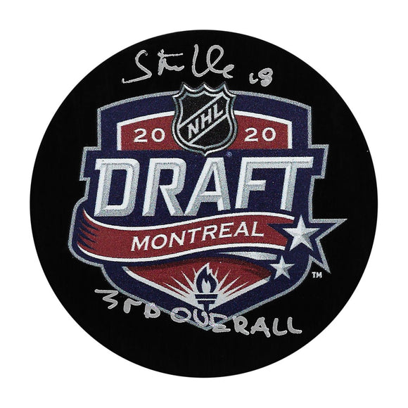 Tim Stützle Autographed 2020 NHL Draft Puck w/
