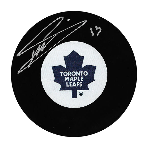 Mats Sundin Autographed Toronto Maple Leafs Puck (Old Logo)