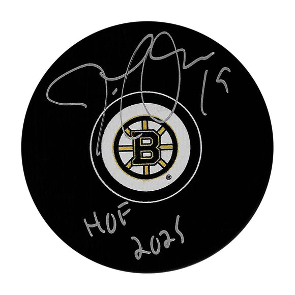 Joe Thornton Autographed Boston Bruins Puck w/