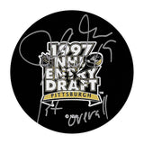 Joe Thornton Autographed 1997 NHL Draft Puck w/"1st Overall"