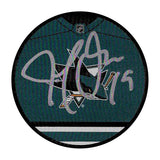 Joe Thornton Autographed San Jose Sharks Jersey Puck