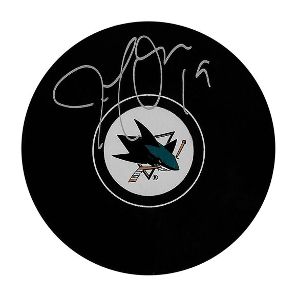Joe Thornton Autographed San Jose Sharks Puck