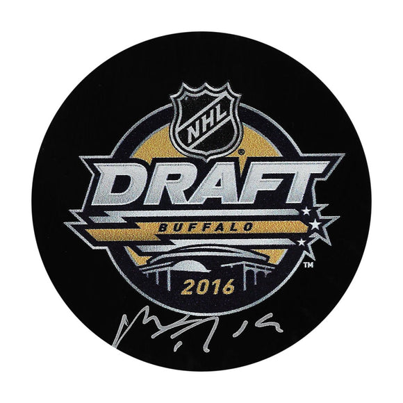 Matthew Tkachuk Autographed 2016 NHL Draft Puck