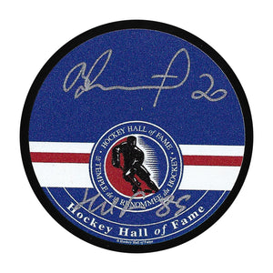 Vladislav Tretiak Autographed Hockey Hall of Fame Signature Puck