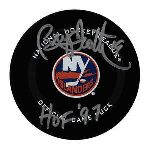 Bryan Trottier Autographed New York Islanders Official Game Puck