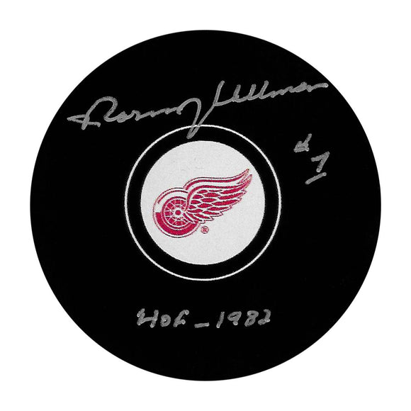 Norm Ullman Autographed Detroit Red Wings Puck