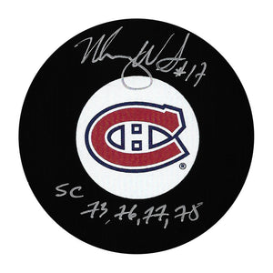 Murray Wilson Autographed Montreal Canadiens Puck