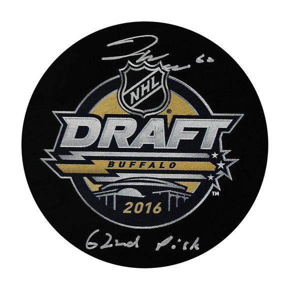 Joseph Woll Autographed 2016 NHL Draft Puck (w/