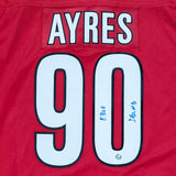David Ayres Autographed Carolina Hurricanes Replica Jersey