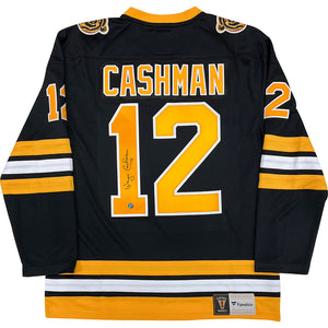 Wayne Cashman Autographed Boston Bruins Replica Jersey