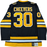 Gerry Cheevers Autographed Boston Bruins Replica Jersey
