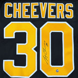 Gerry Cheevers Autographed Boston Bruins Replica Jersey