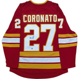Matt Coronato Autographed Calgary Flames Replica Jersey