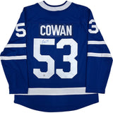 Easton Cowan Autographed Toronto Maple Leafs Replica Jersey