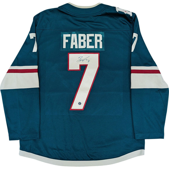 Brock Faber Autographed Minnesota Wild Replica Jersey