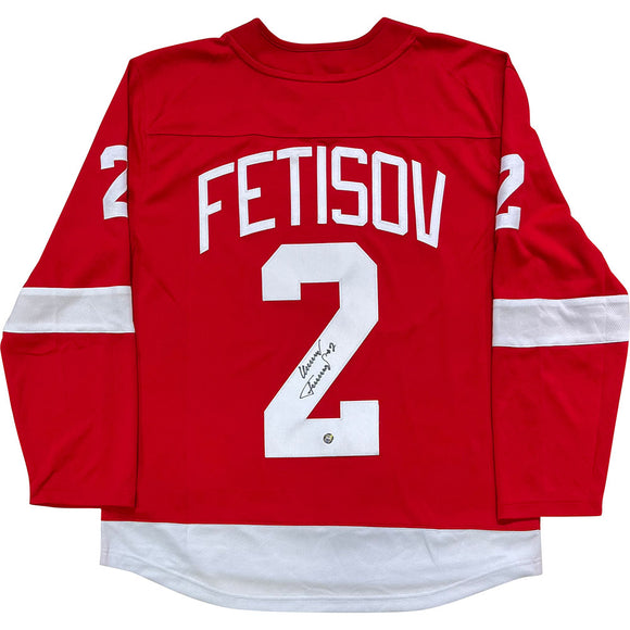 Viacheslav Fetisov Autographed Detroit Red Wings Replica Jersey