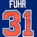 Grant Fuhr Autographed Edmonton Oilers Mitchell & Ness Replica Jersey