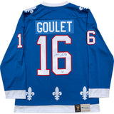 Michel Goulet Autographed Quebec Nordiques Replica Jersey