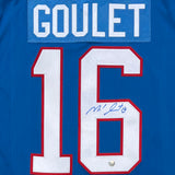 Michel Goulet Autographed Quebec Nordiques Replica Jersey