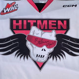 Bret Hart Autographed Calgary Hitmen Replica Jersey