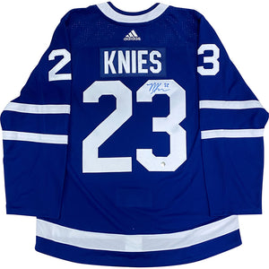 Matthew Knies Autographed Toronto Maple Leafs Pro Jersey
