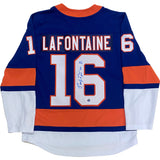 Pat LaFontaine Autographed New York Islanders Replica Jersey