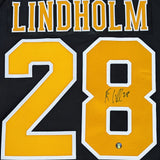 Elias Lindholm Autographed Boston Bruins Replica Jersey