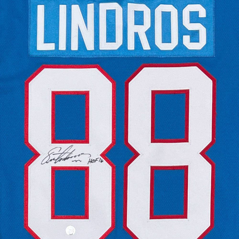 Eric Lindros Autographed Quebec Nordiques Replica Jersey – Frozen Pond