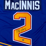 Al MacInnis Autographed St. Louis Blues Replica Jersey