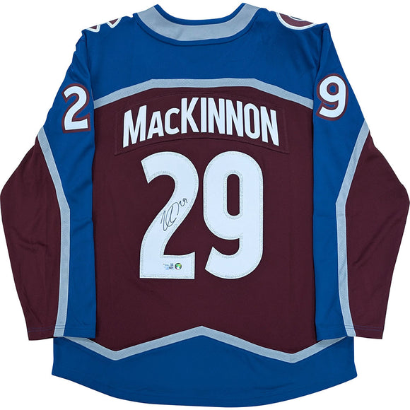 Nathan MacKinnon Autographed Colorado Avalanche Replica Jersey
