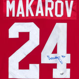 Sergei Makarov Autographed CCCP Replica Jersey