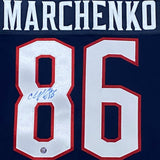 Kirill Marchenko Autographed Columbus Blue Jackets Replica Jersey