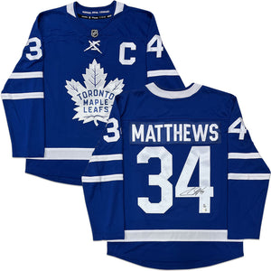 Auston Matthews Autographed Toronto Maple Leafs Replica Jersey (Captain)