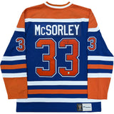 Marty McSorley Autographed Edmonton Oilers Replica Jersey