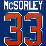Marty McSorley Autographed Edmonton Oilers Replica Jersey