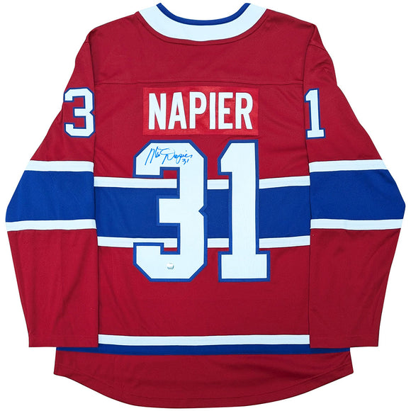 Mark Napier Autographed Montreal Canadiens Replica Jersey