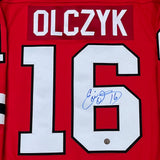 Ed Olczyk Autographed Chicago Blackhawks Replica Jersey