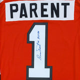 Bernie Parent (deceased) Autographed Philadelphia Flyers Mitchell & Ness Replica Jersey
