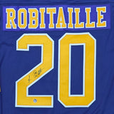 Luc Robitaille Autographed Los Angeles Kings Replica Vintage Jersey